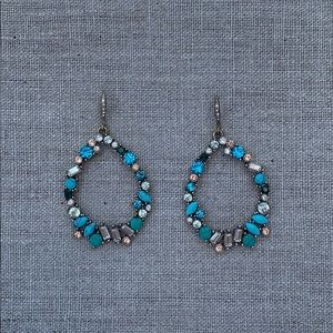 Chloe + Isabel Aquamarina Open Teardrop Earrings